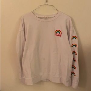 vans rainbow crewneck